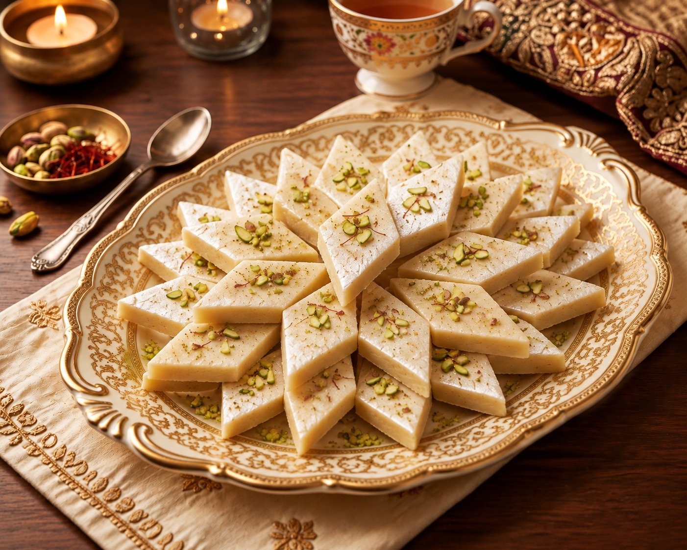 Rich Kaju Katli Tray - A R Penda